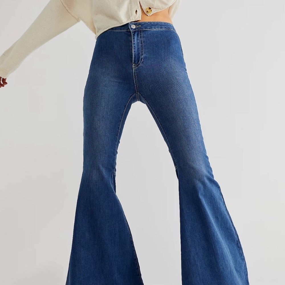 NWT Free People Just Float On Flare Jericho Blue